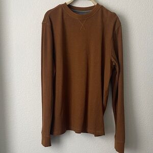 Classic Men's Long Sleeve Shirt in Rich Brown